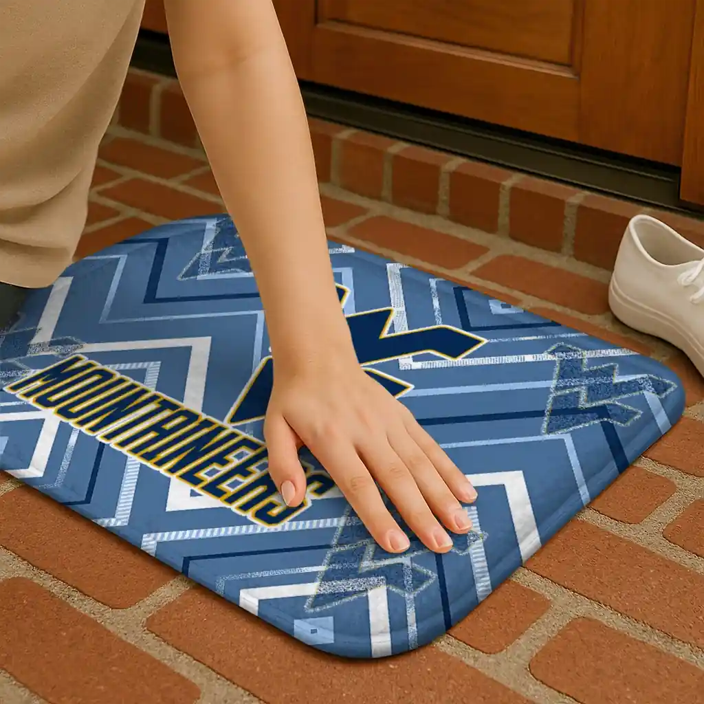 west-virginia-mountaineers-chevron-geometrics-blue-doormat-premium-grade.webp