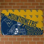 West Virginia Mountaineers Football Pride Blue Doormat