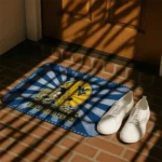 west-virginia-mountaineers-helmet-centerpiece-blue-doormat-best-selling.webp