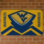 West Virginia Mountaineers Ninja Mesh Blue Doormat