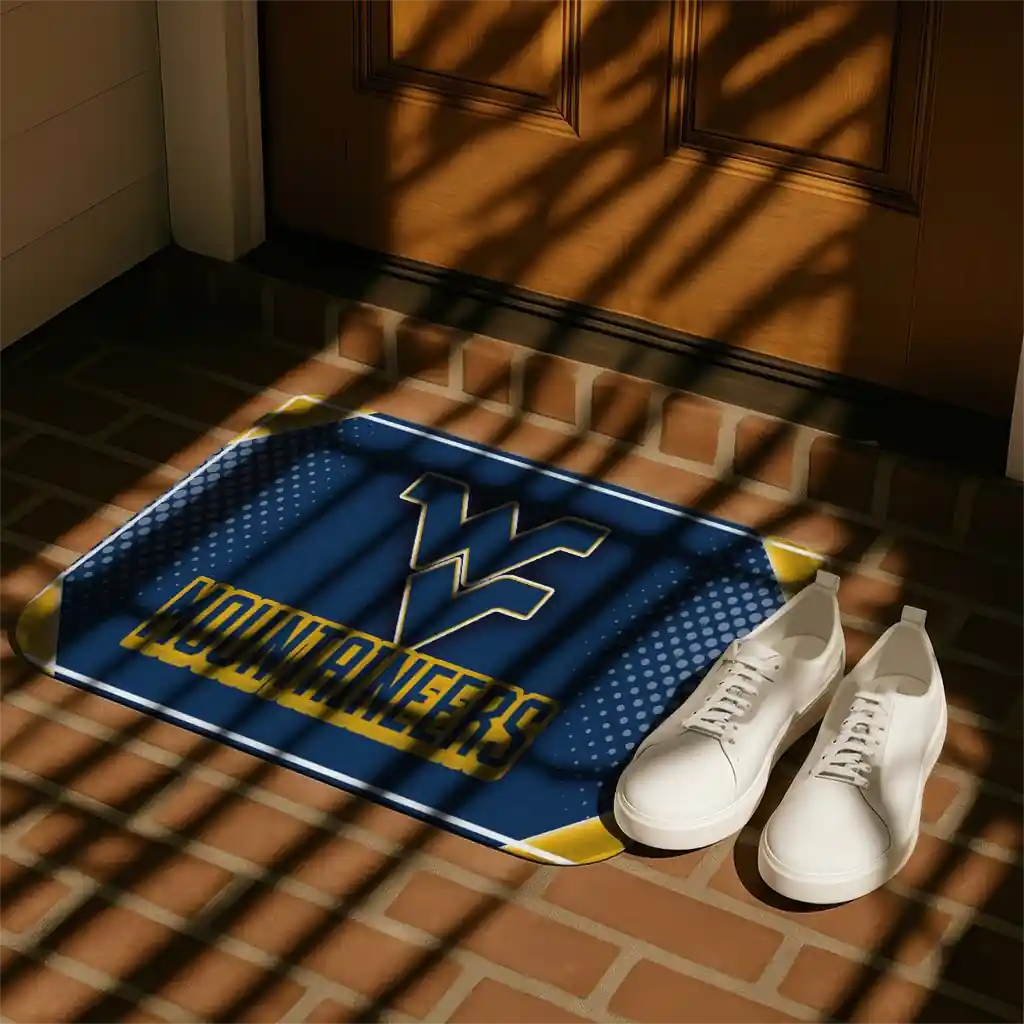 west-virginia-mountaineers-silver-halftone-blue-doormat-trendy.webp