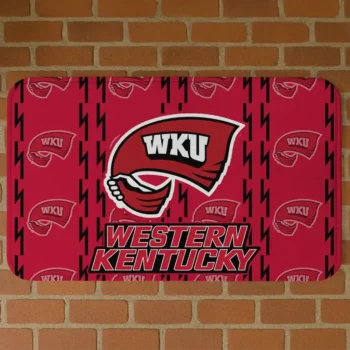 Western Kentucky Hilltoppers Bolt Row Red Doormat