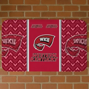 Western Kentucky Hilltoppers Chevron Stack Red Doormat