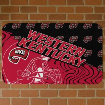 Western Kentucky Hilltoppers Football Pride Red Doormat