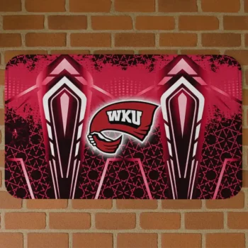 Western Kentucky Hilltoppers Graphic Stripes Red Doormat
