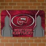 Western Kentucky Hilltoppers Hexagon Oval Red Doormat