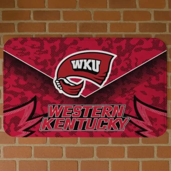 Western Kentucky Hilltoppers Layered Lines Red Doormat