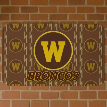 Western Michigan Broncos Bolt Row Brown Doormat