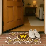 western-michigan-broncos-chevron-geometrics-brown-doormat-best-selling.webp