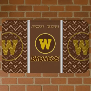 Western Michigan Broncos Chevron Stack Brown Doormat