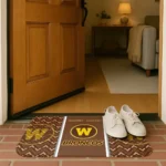 western-michigan-broncos-chevron-stack-brown-doormat-best-selling.webp