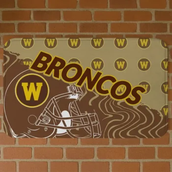 Western Michigan Broncos Football Pride Brown Doormat
