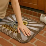 western-michigan-broncos-helmet-centerpiece-brown-doormat-best-selling.webp