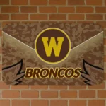 Western Michigan Broncos Layered Lines Brown Doormat