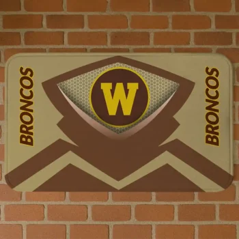 Western Michigan Broncos Ninja Mesh Brown Doormat