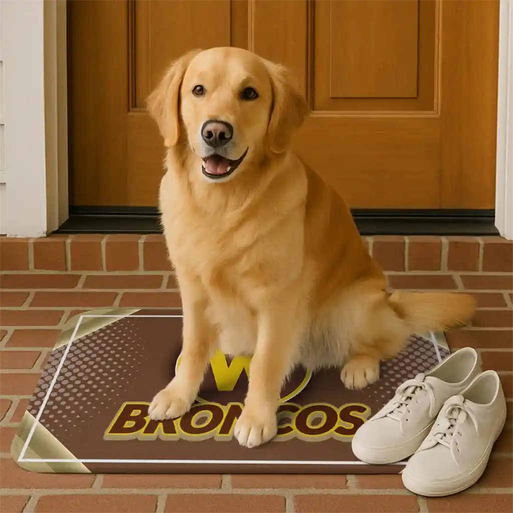 western-michigan-broncos-silver-halftone-brown-doormat-high-quality.webp