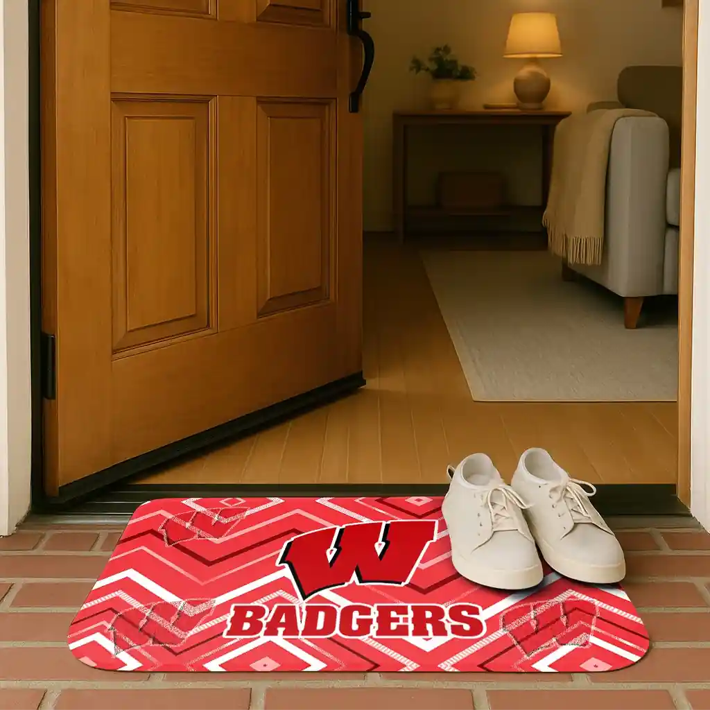 wisconsin-badgers-chevron-geometrics-red-doormat-fashion-forward.webp