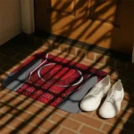 wisconsin-badgers-hexagon-oval-red-doormat-best-selling.webp