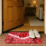 wisconsin-badgers-layered-lines-red-doormat-best-selling.webp