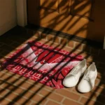 wisconsin-badgers-layered-lines-red-doormat-best-selling.webp