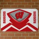 Wisconsin Badgers Ninja Mesh Red Doormat