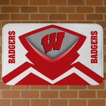 Wisconsin Badgers Ninja Mesh Red Doormat