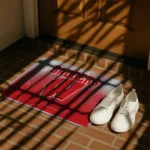 wisconsin-badgers-pixel-blur-red-doormat-best-selling.webp