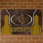 wyoming-cowboys-hexagon-oval-brown-doormat-best-selling.webp