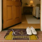 wyoming-cowboys-hexagon-oval-brown-doormat-best-selling.webp