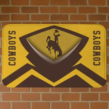 Wyoming Cowboys Ninja Mesh Brown Doormat